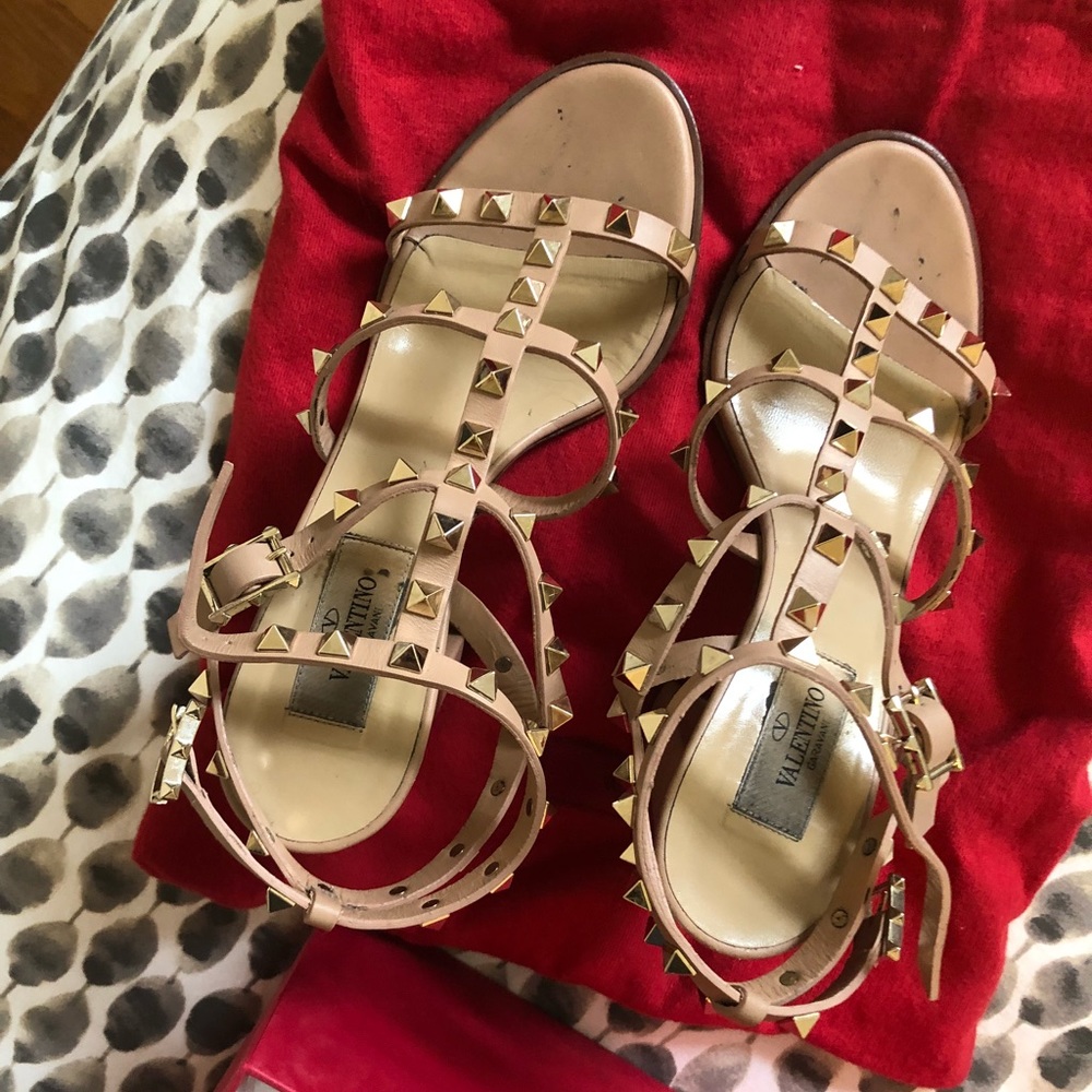 Valentino block heel sandal
